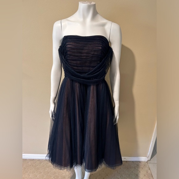 Byron Lars Anthropologie Beauty Mark Tulle Halter Midi Dress - Picture 8 of 13